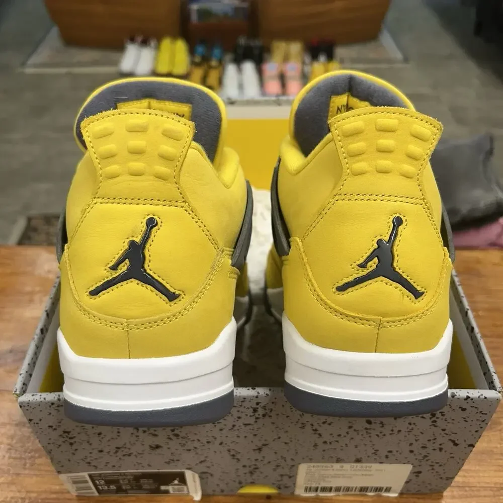 Size 12 - Jordan 4 Retro Mid Lightning Worn Once